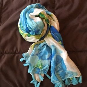 Floral Scarf and Jewelry Hanger
